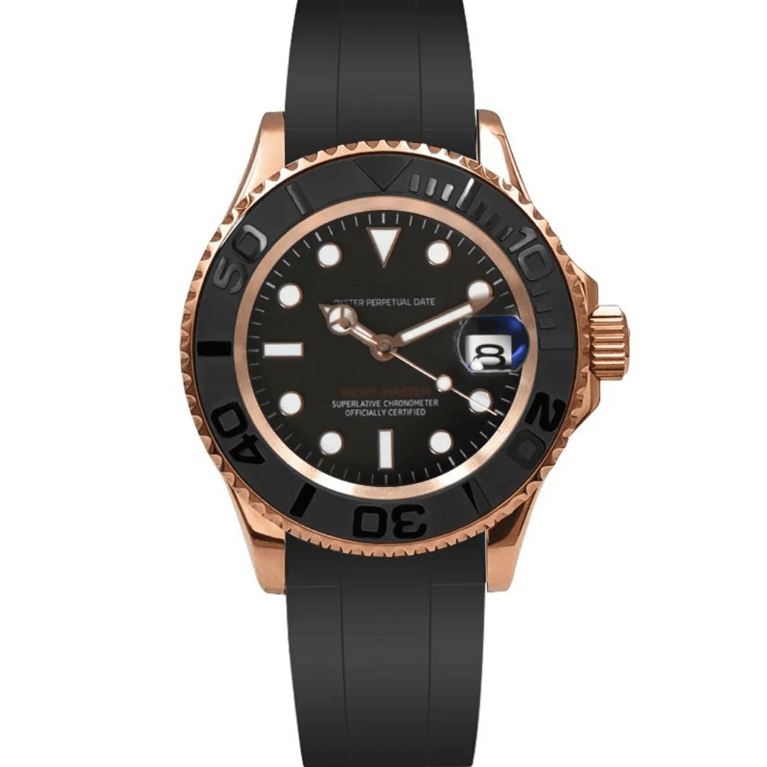 SEIKOMARINE ROSE GOLD BLACK