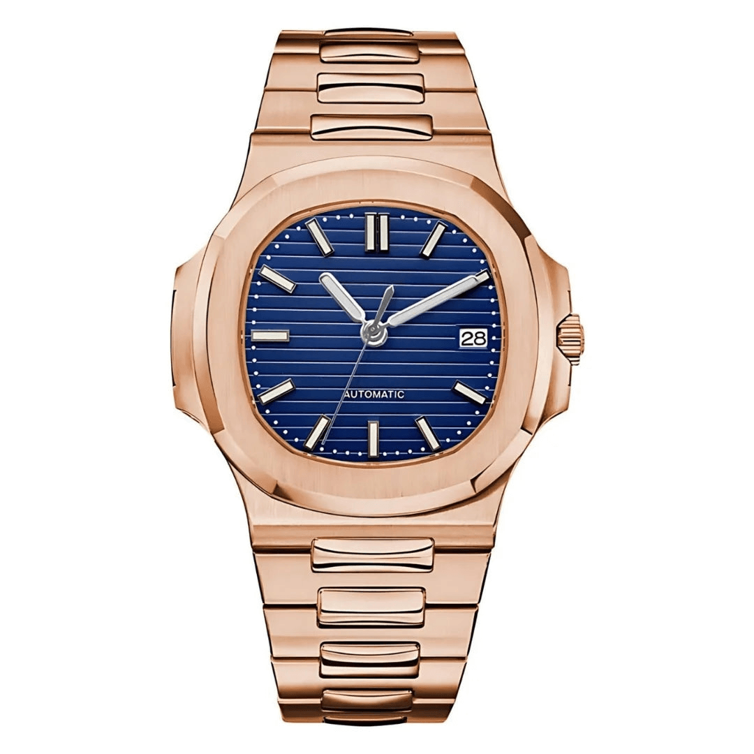NAUTIKO ROSE GOLD ROYAL BLUE